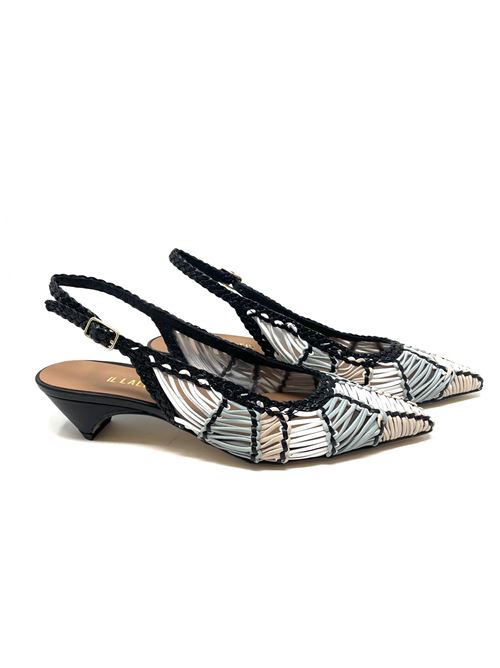 Slingback donna intrecciata IL LACCIO | N1008INTRECCIOMULTI BLACK